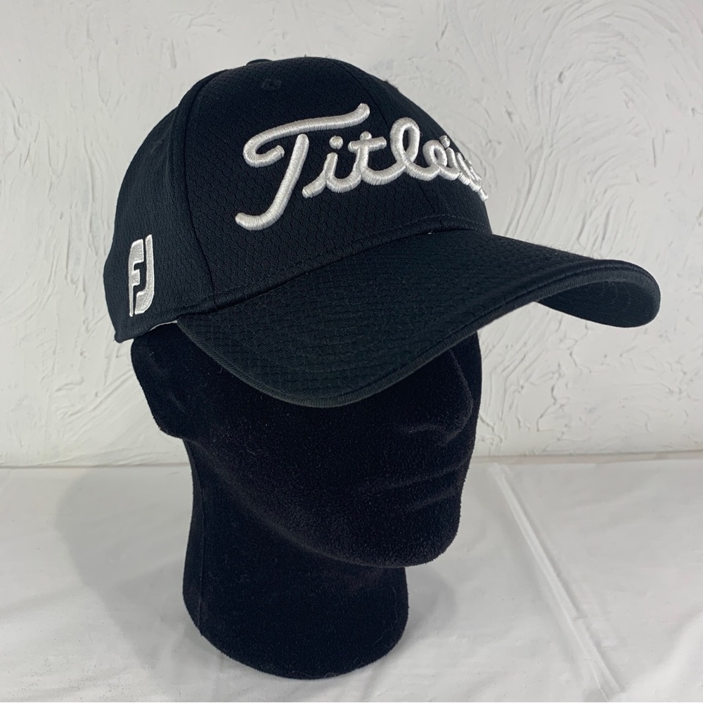 Titleist FJ ProV1 Tour Strap Back Hat Footjoy Golf Cap Black